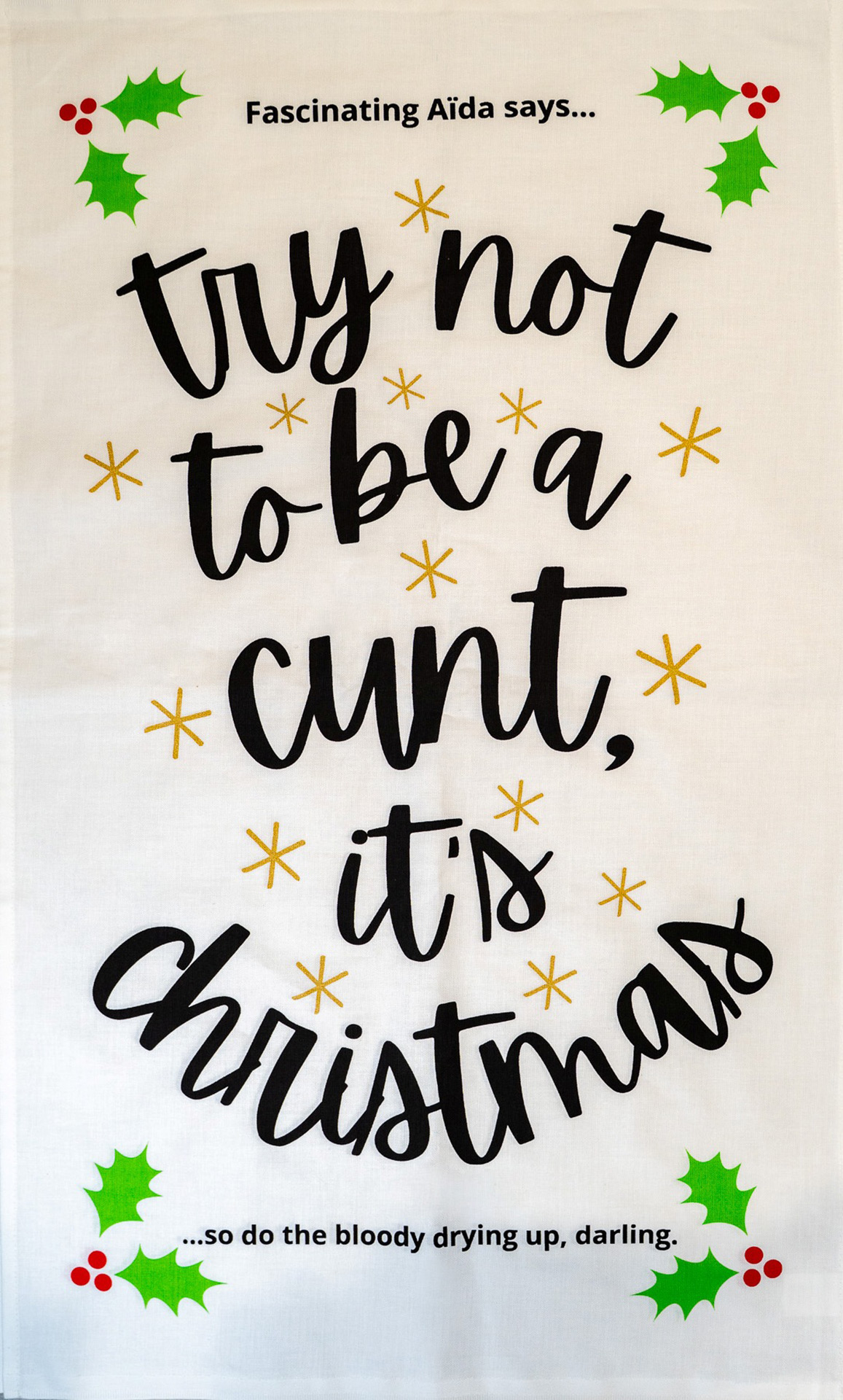 Fascinating Aida Tea Towel 2026